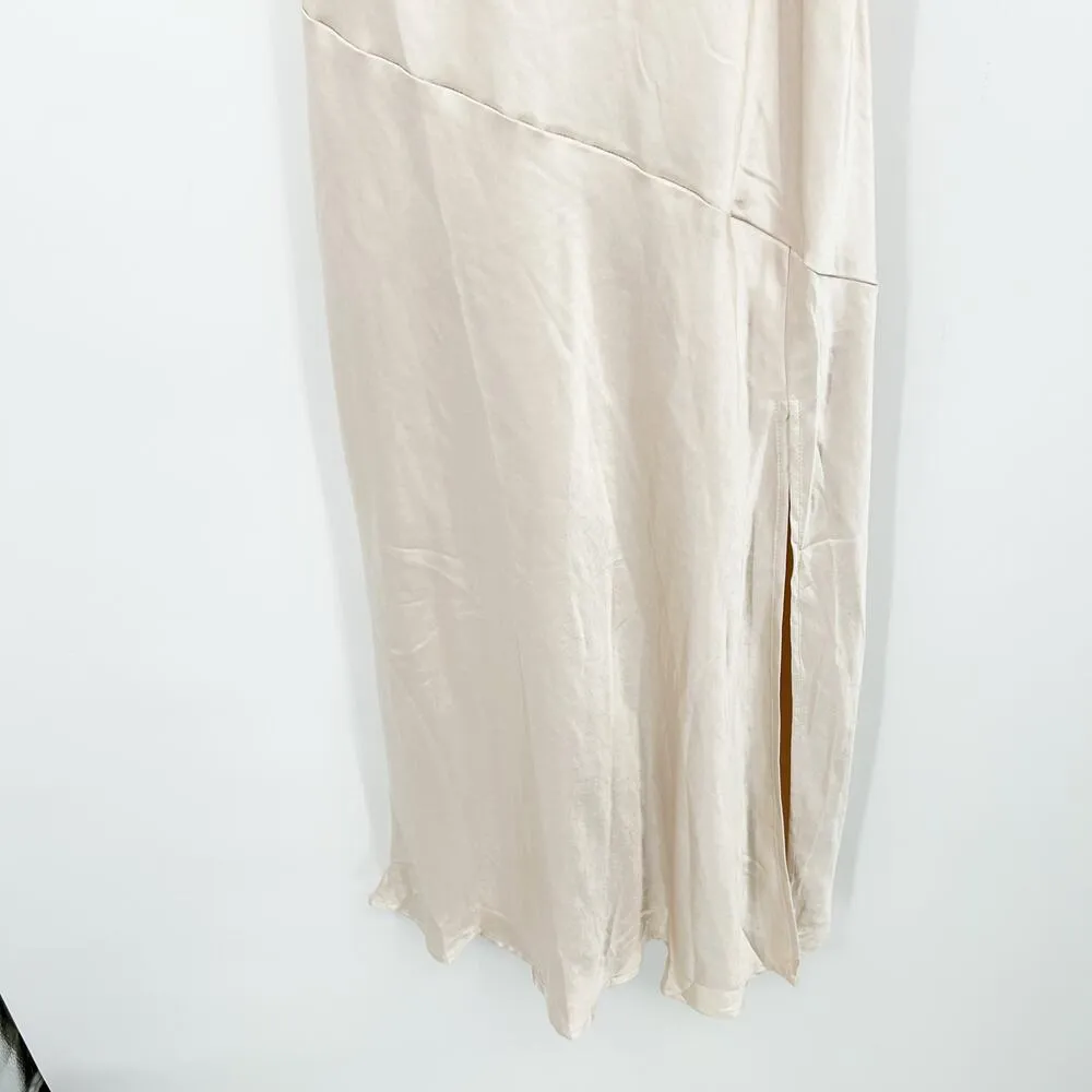 NWT Selfie Leslie Coquette Well Verse Pleated Bust Front Split Slip Dress Size L - Image 6