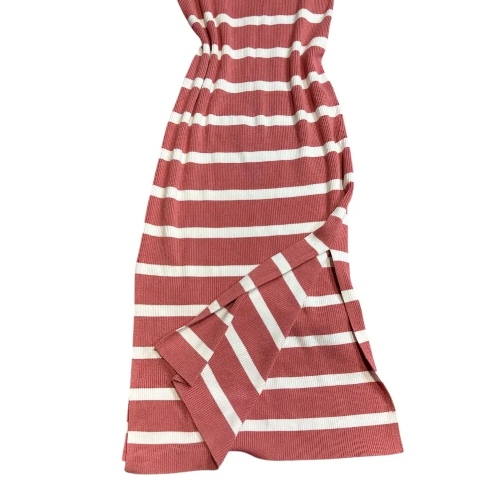 TIME AND TRU Pink long sleeveless‎ fitted dress size s - Image 2