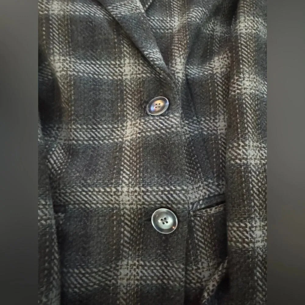 Chadwicks of Boston Plaid Wool Blazer Size 14 - Image 2