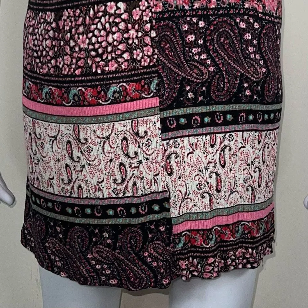 Haptics Paisley High Neck Halter (No size) Pink Size 2X - Image 10