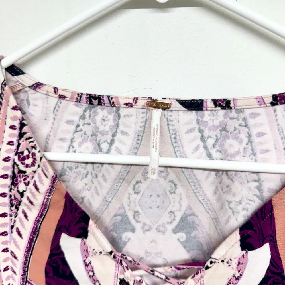 Free People Women's Long Sleeve Boho Pick A Place Bodysuit Jumpsuit Size XS - Image 3