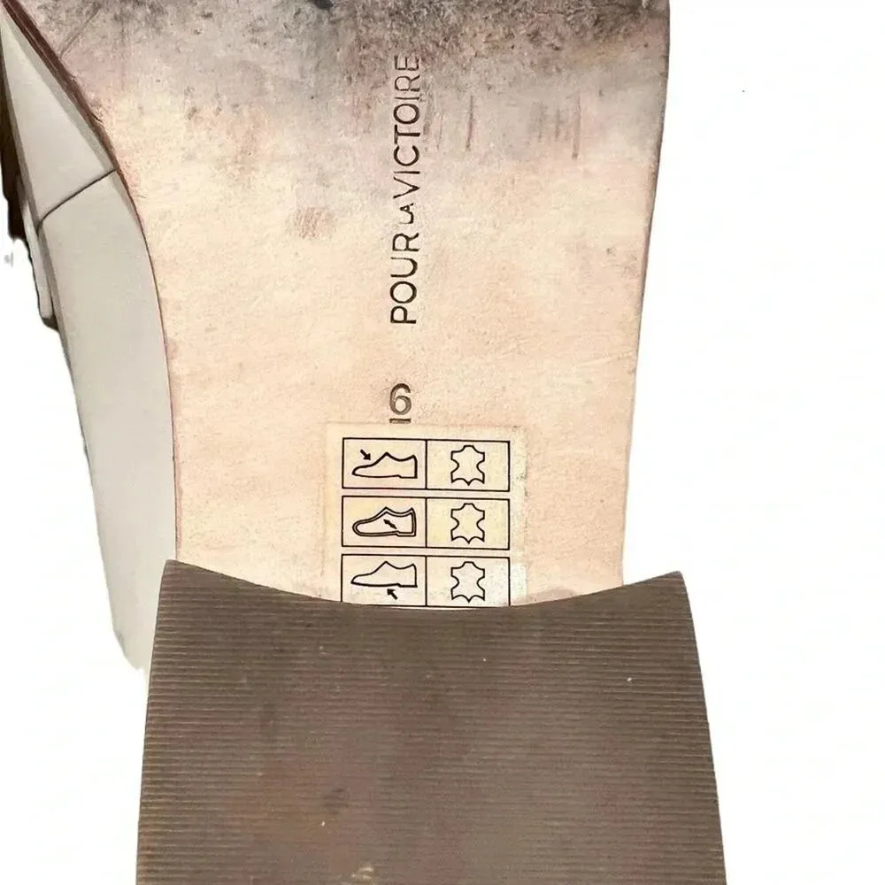 Pour La Victoire Tegan Loafer In Parchment Leather Sz 6 - Image 12