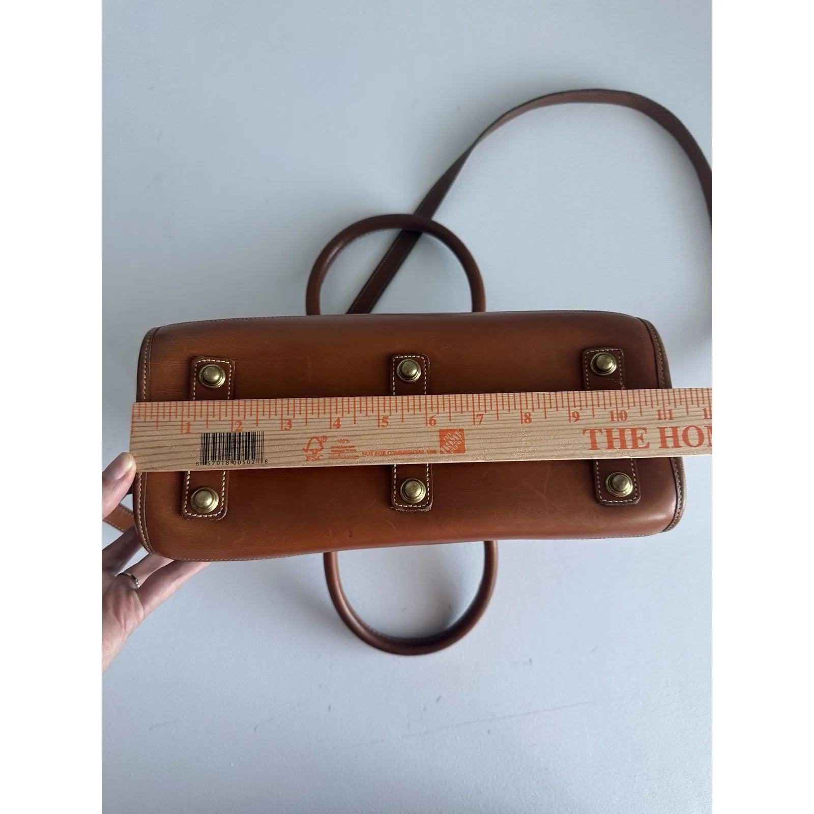 DOONEY & BOURKE Black VINTAGE AWL Satchel Shoulder Bag (b38) - Image 5