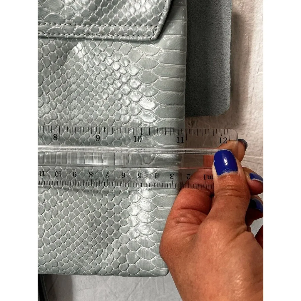 Anthropologie‎ Street Level Real Suede Bag Purse Mint/Menth Classic City Boho - Image 6