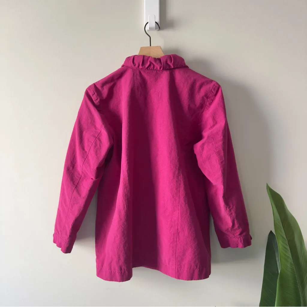 Chico’s 2000s Vintage Y2K Sparkly Vibrant Pink Button-Up Jacket Long Sleeve EUC - Image 4