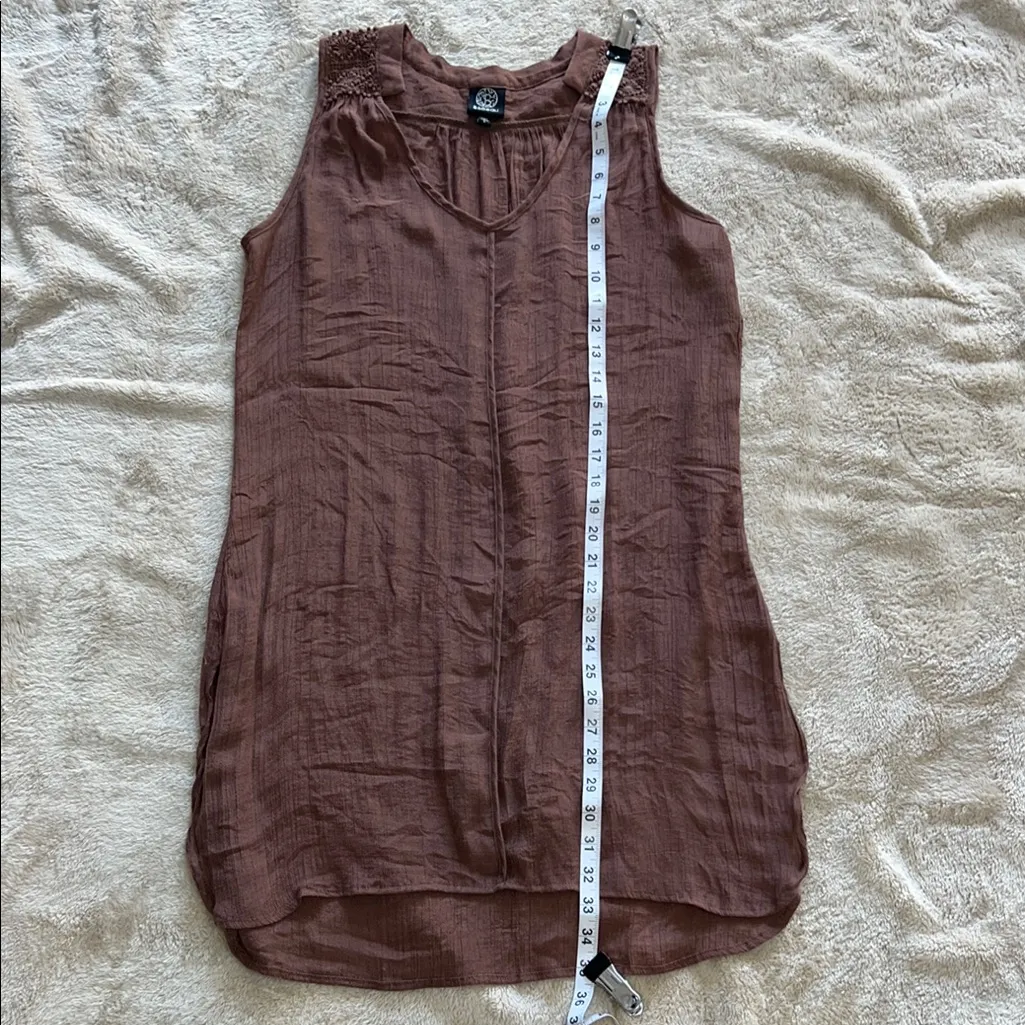 Bobeau Elegant Brown Sleeveless‎ Top - Image 6