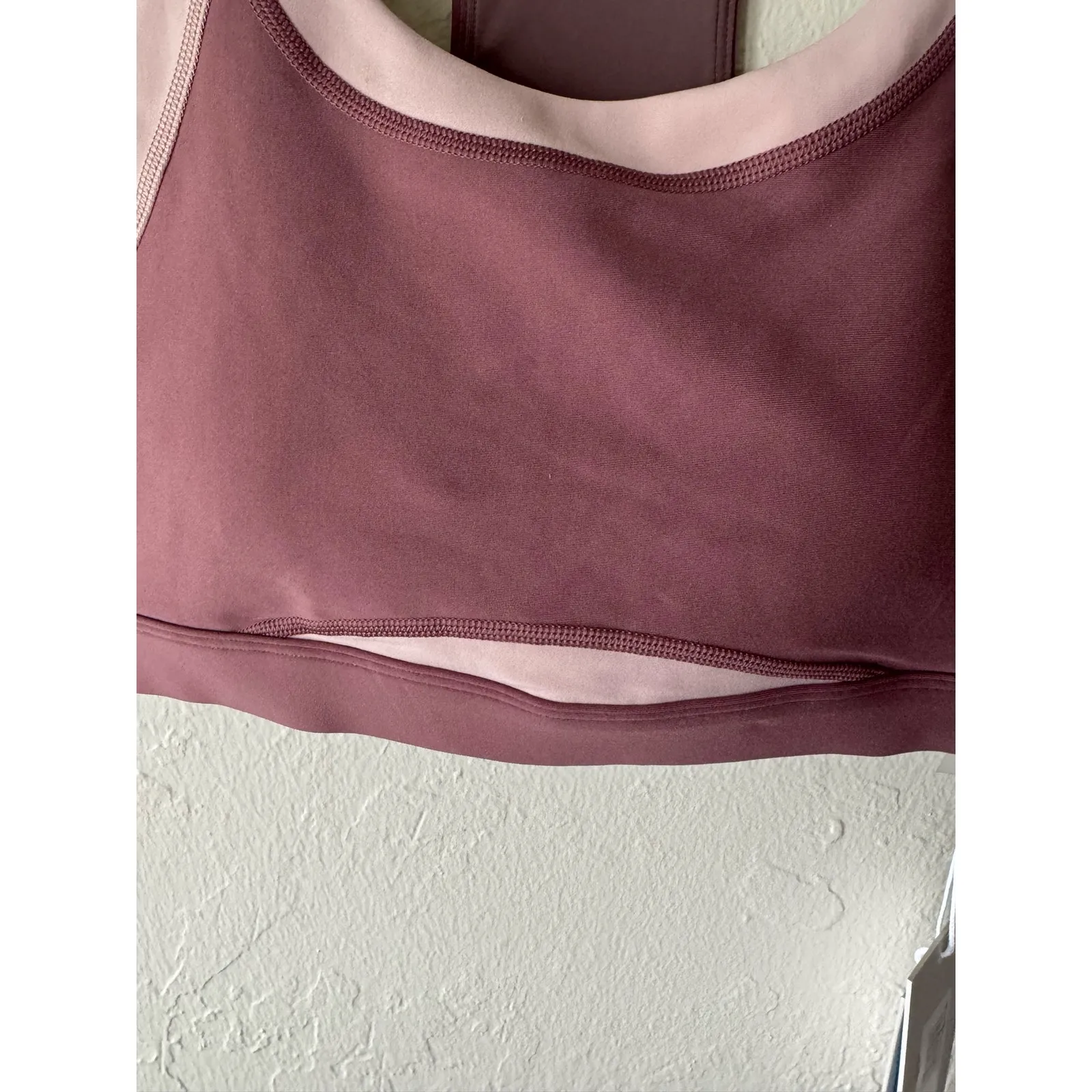 NWT Johnny Was Calme Color Block Sports Bra Size S in Mauve - Image 4