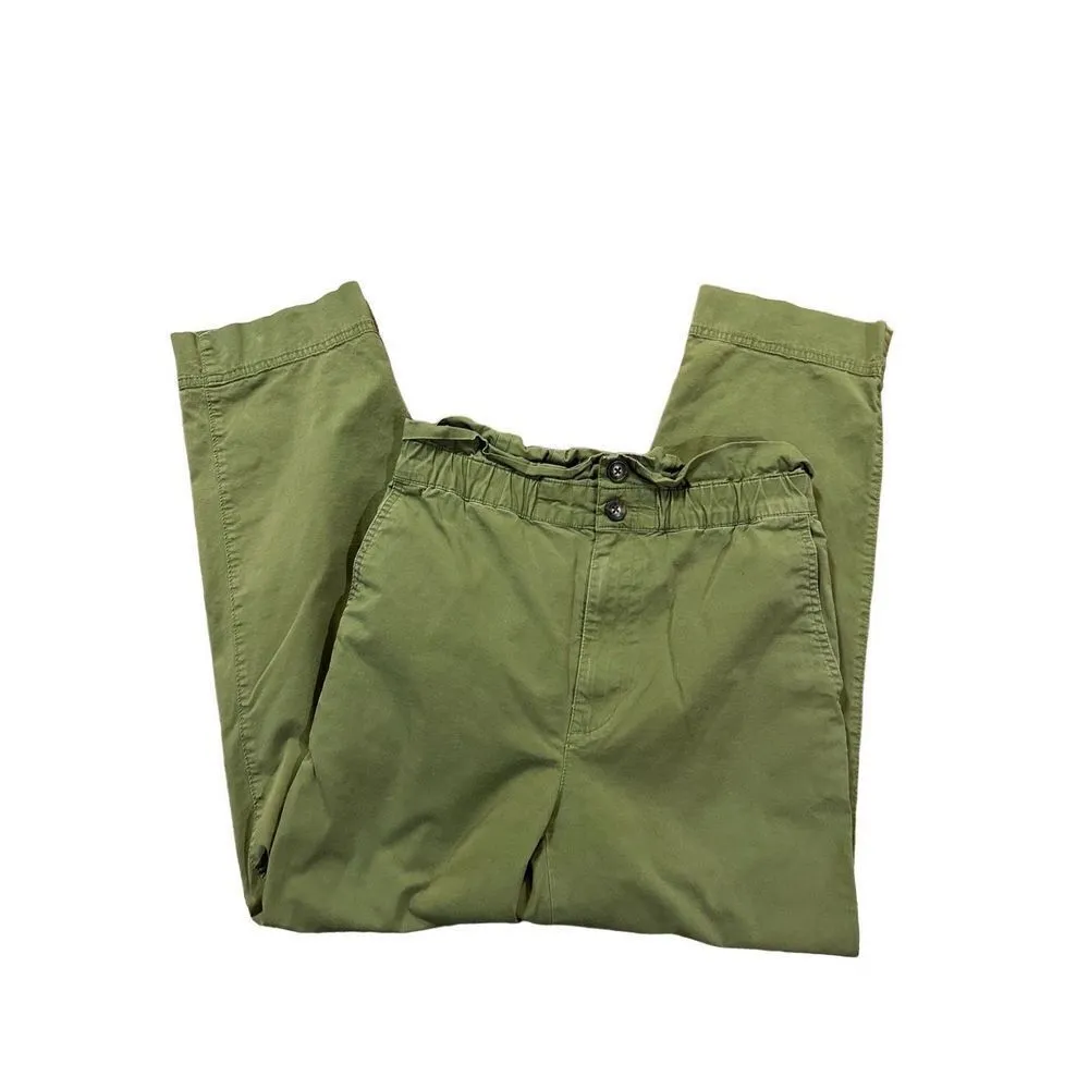 Madewell Double Button Tapered High Rise Pants sz 2 paper bag waist - Image 8