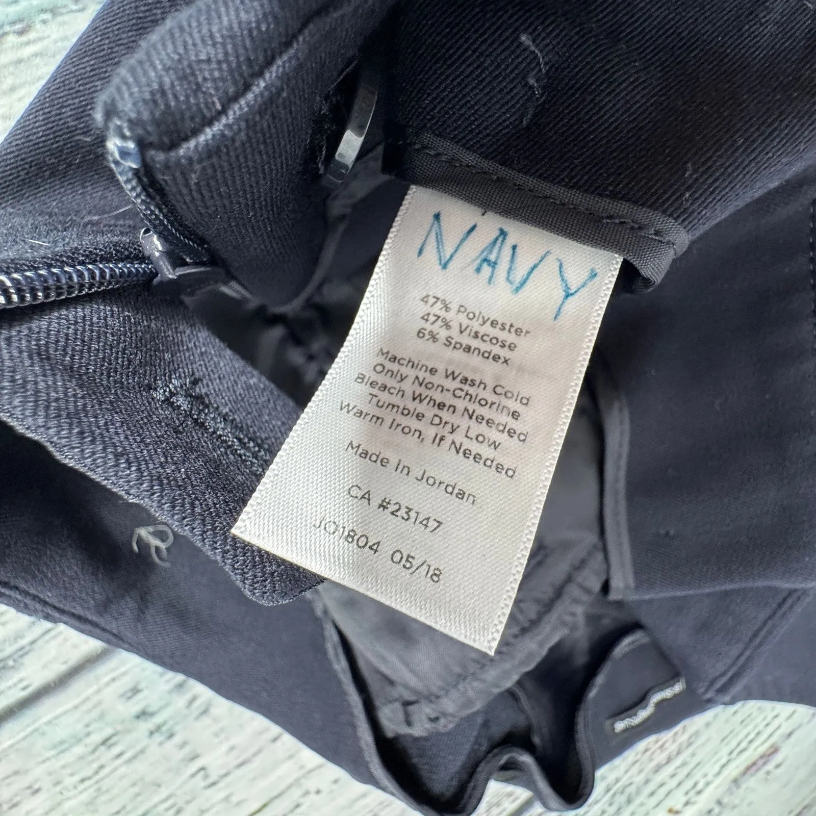 Talbots Navy Bi-Stretch Straight Leg Dress Pants Women’s 8P Petite - Image 5