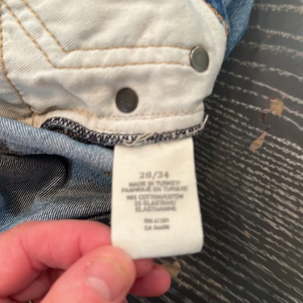 RALPH Lauren Denim Supply Low Slim Jeans - Distressed & Whiskering size 28/34 - Image 7