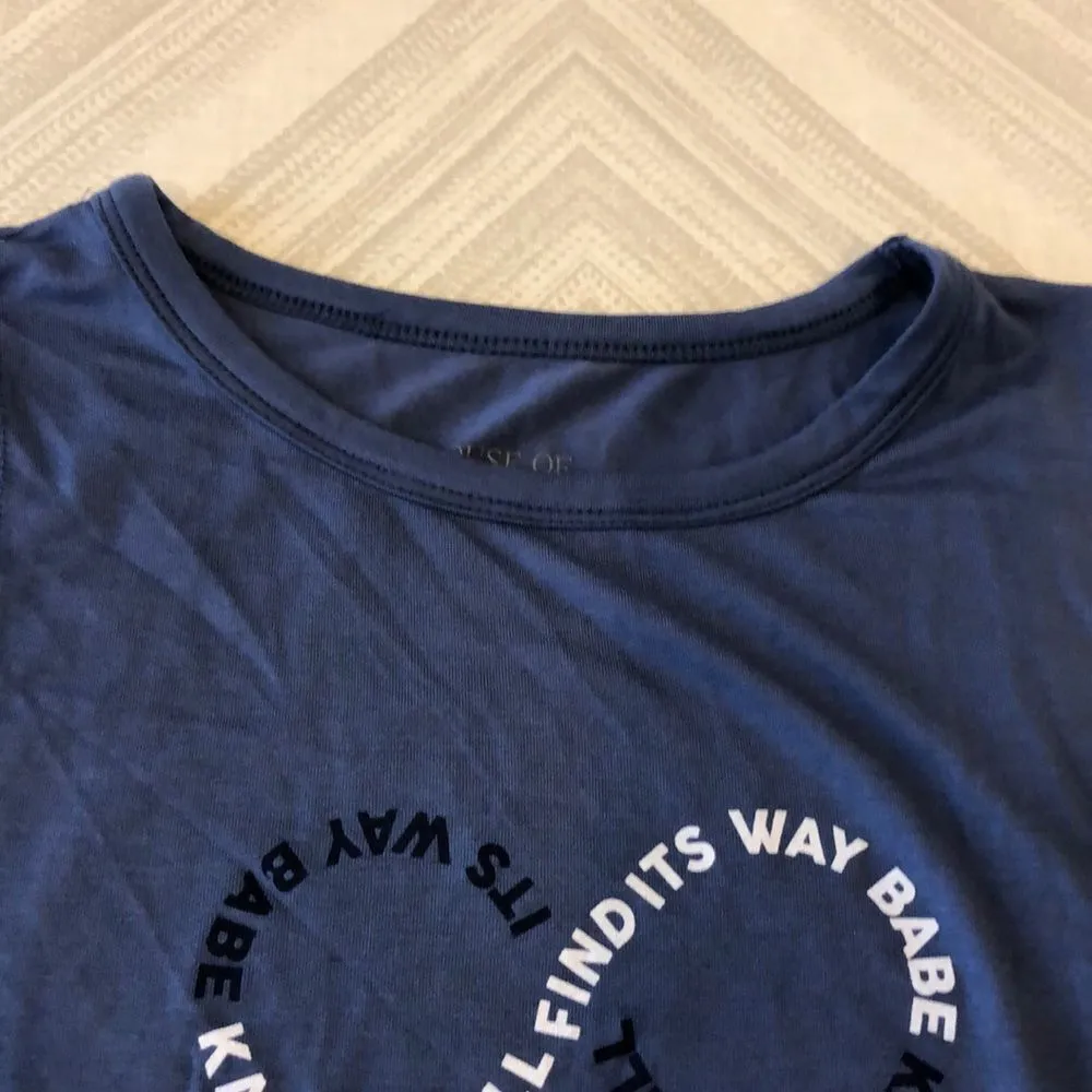 House of Tens Blue ‘Karma Will Find Its Way Babe’ Racerback Tank Top - Image 3