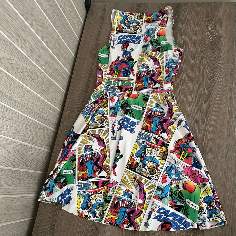 Black Milk Marvel Captain America Marilyn Dress XS Disney Blackmilk - Image 3