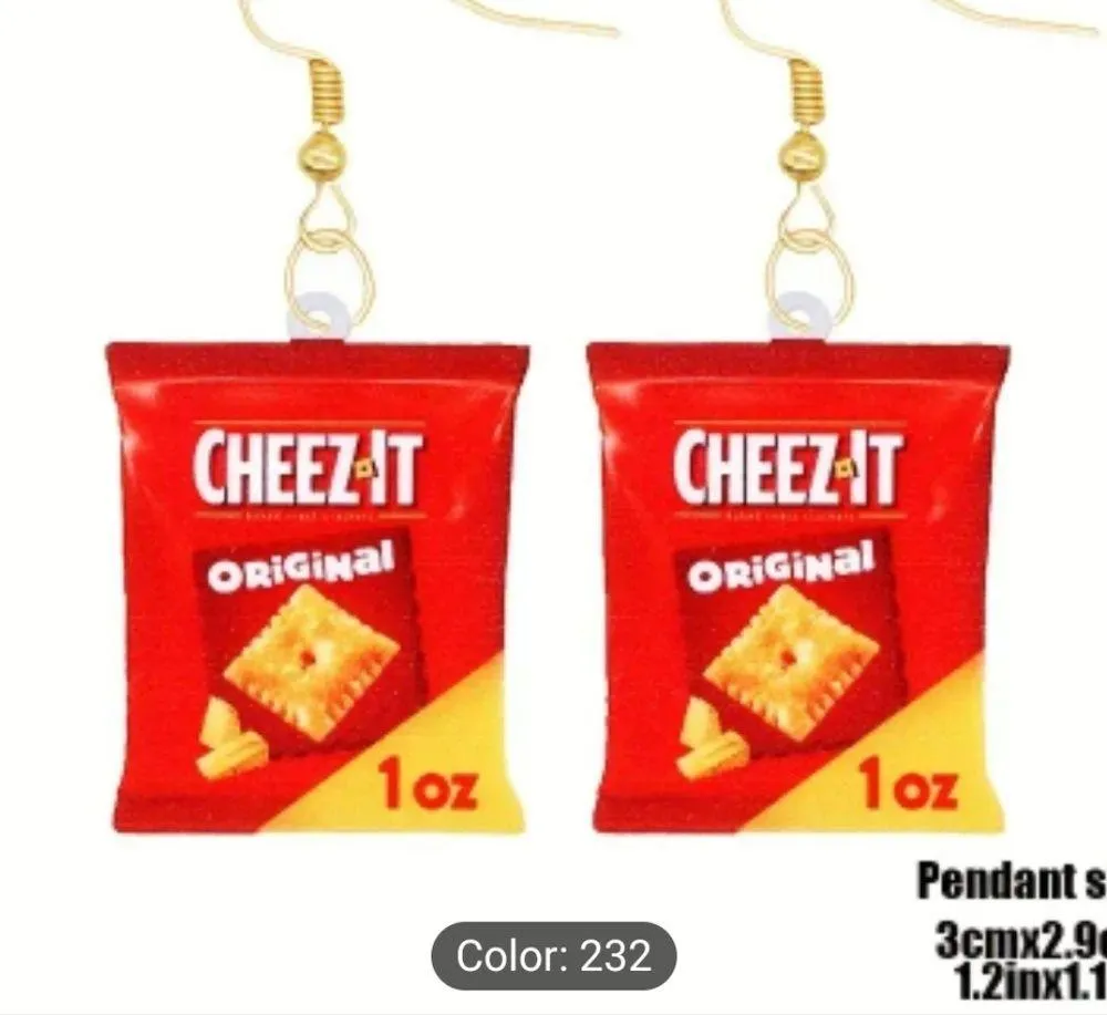 NWT! Novelty Snack Y2K Earrings NEW - Image 3