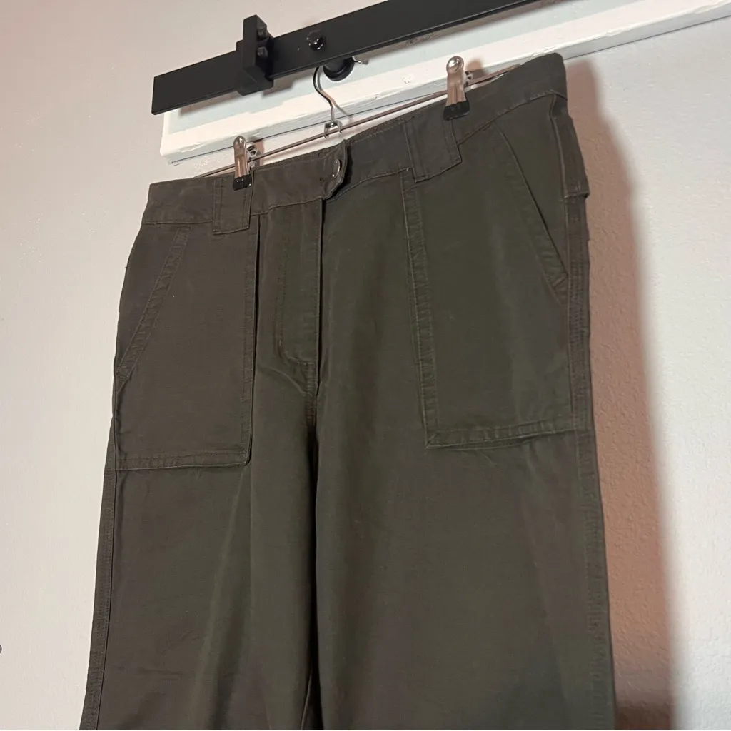 Woolrich Pants Cinder Size 12 Gray Grey Women’s Cotton Hiking Outdoor High Rise - Image 2