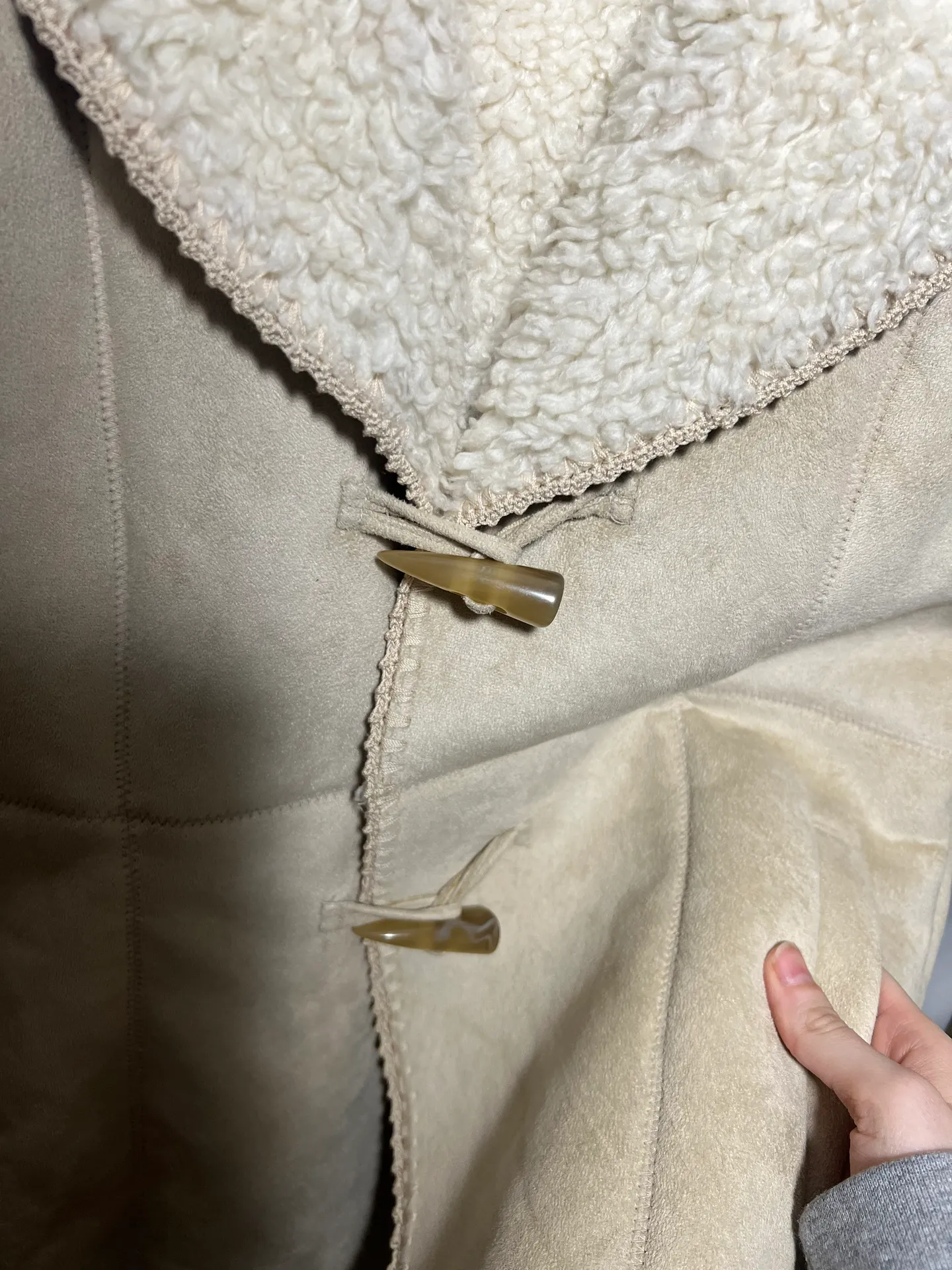 by Kenneth Cole Cream Sherpa Coat - Image 5