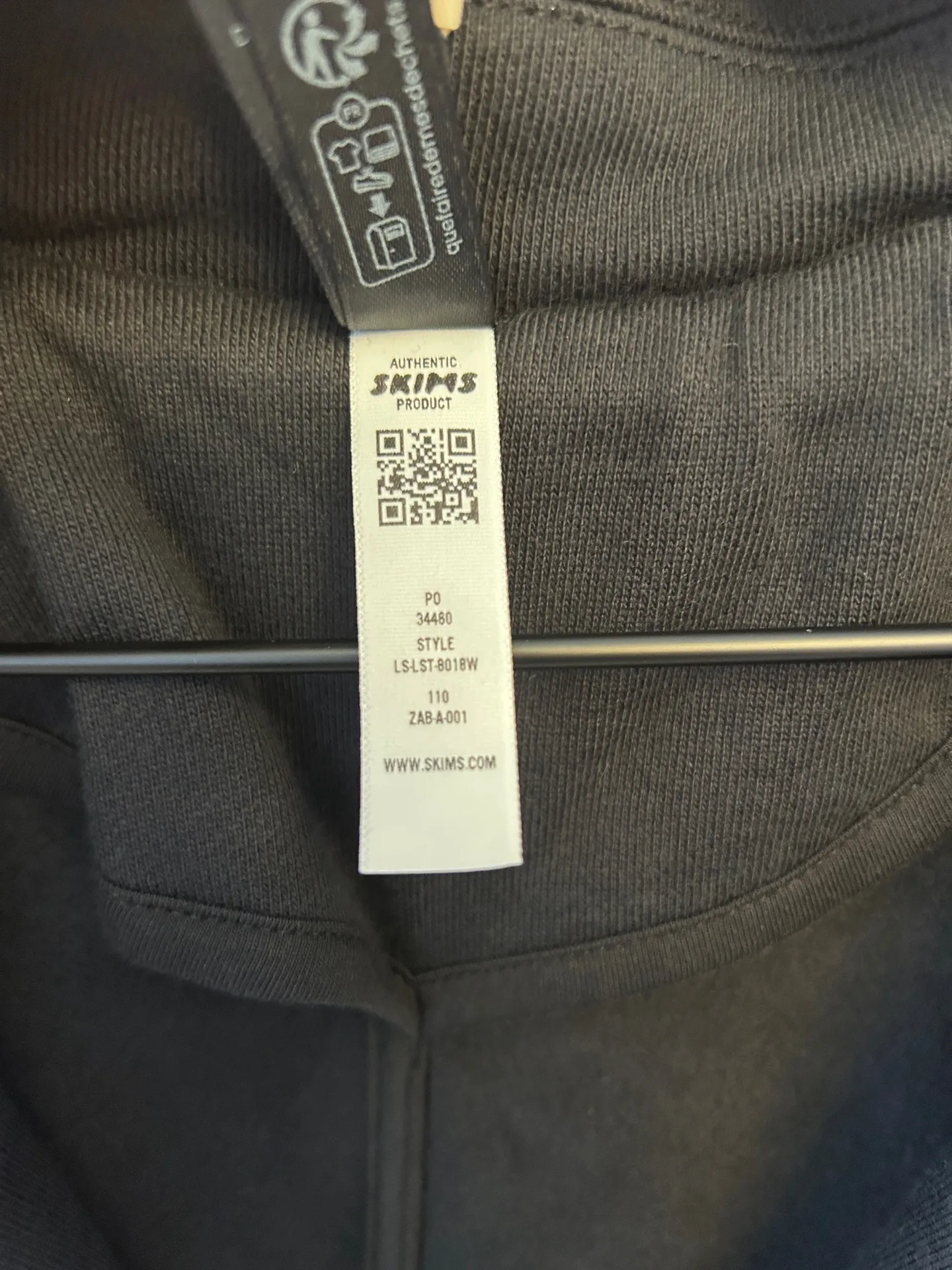 NWT SKIMS Boyfriend Fleece Trench Coat - Onyx XXS  OVERSIZED WILL FIT S-L$248 - Image 6