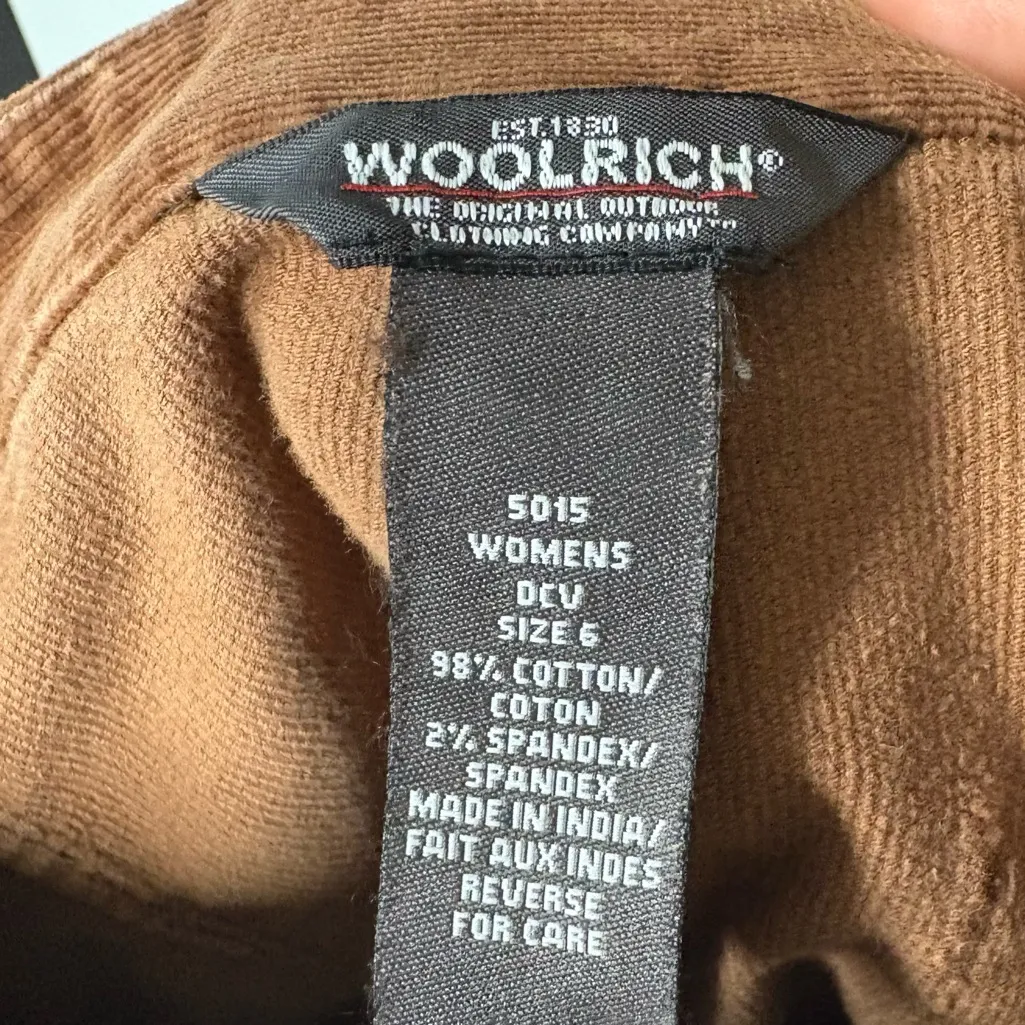 Woolrich Brown‎ Corduroy Skirt Size 6 - Image 5