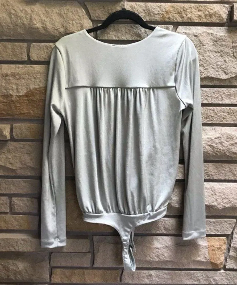 Free People Intimately Free Turnt Crossover thong Bodysuit Oxide Large - Image 5