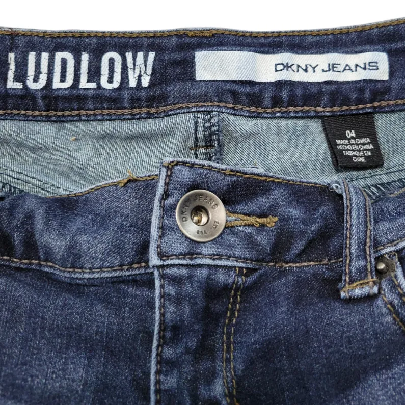 DKNY Jeans Size 4 W29"xL15.5" Women's DKNY Ludlow Jeans Capris Capri Pants Blue - Image 6