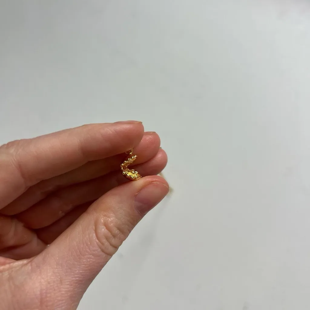 Handmade Gold Plated Open Clam Shell Pendant Necklace🦪 - Image 3