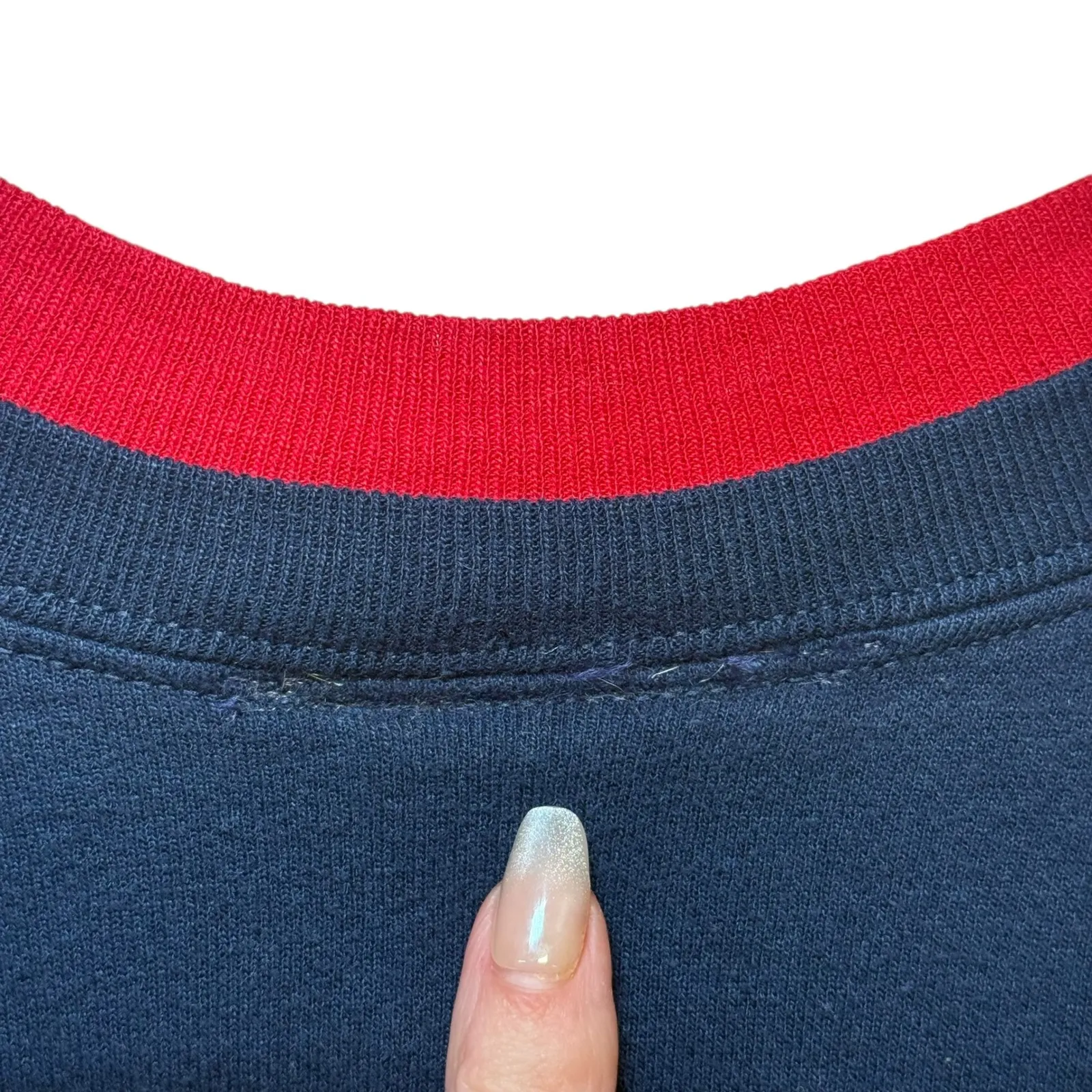 Vintage Longaberger Homestead Navy Sweatshirt Bear Sweater Weather Cozycore XL - Image 5