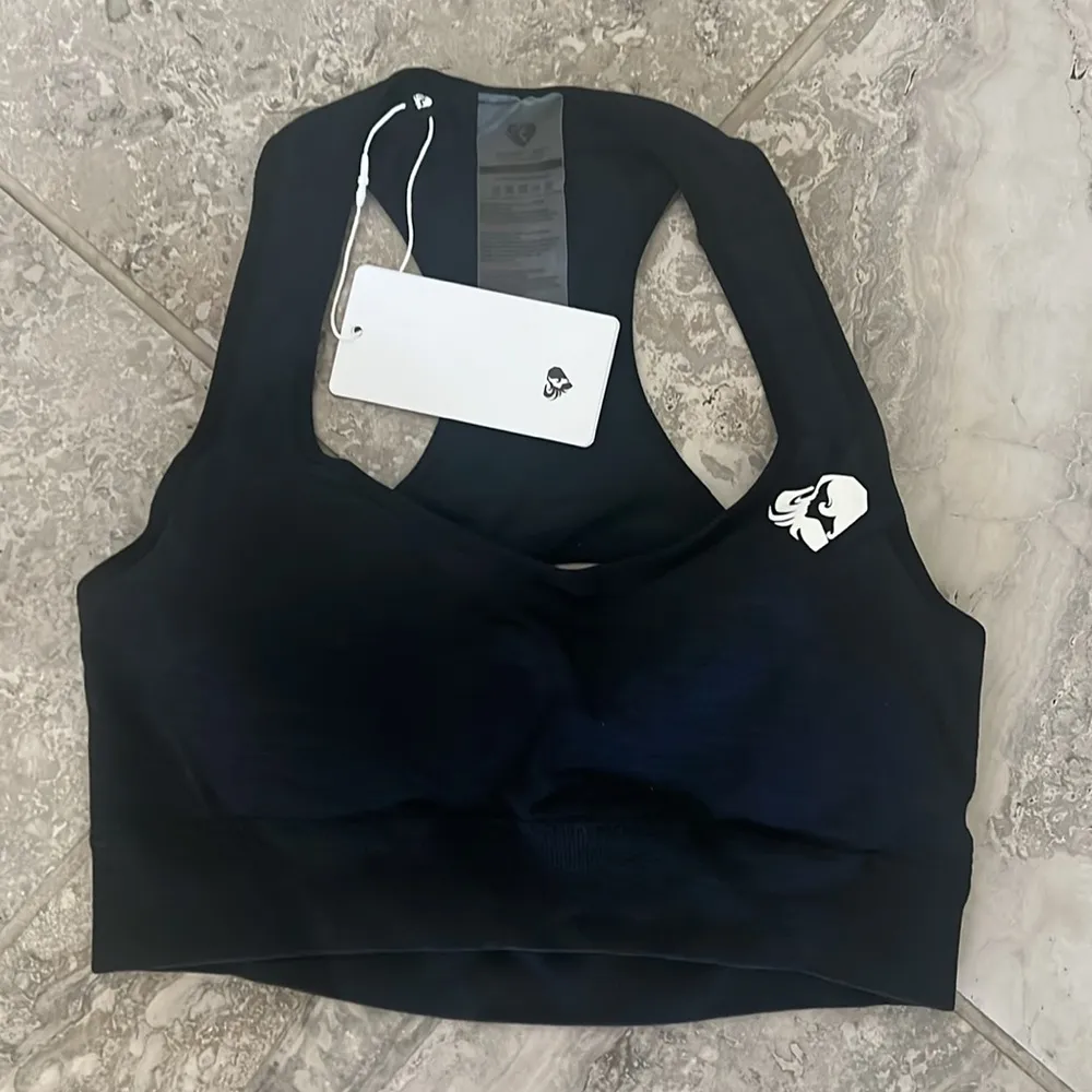 Women’s Best Move Seamless Sports Bra, Black Marl Size S, New w/Tag in packaging - Image 6