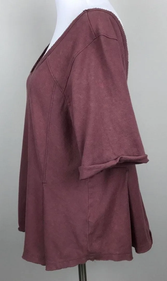 Free People Mauve Distressed Top - Image 6