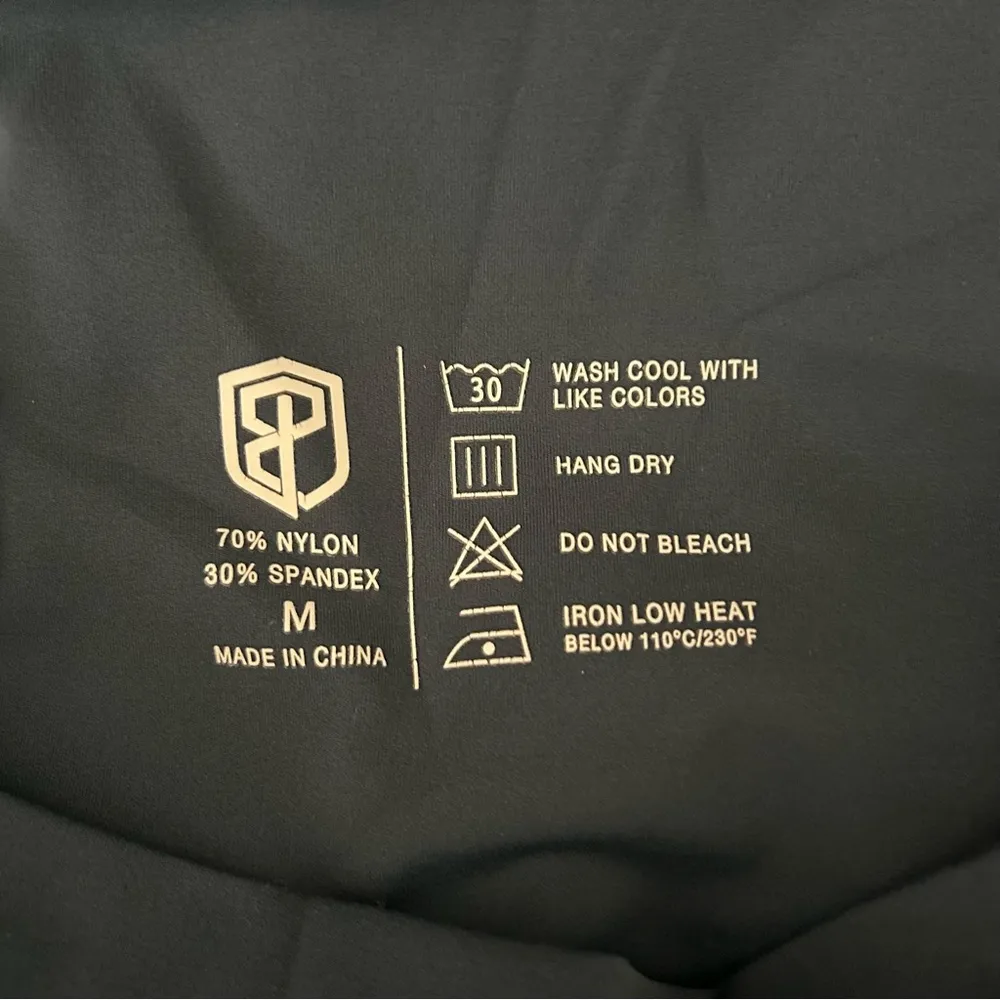 Born Primitive Dark Teal With Contrast Seam Stitching Size Medium Leggings Yoga - Image 5