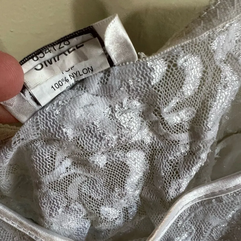 Vintage cinema etoile sheer top small White - Image 5