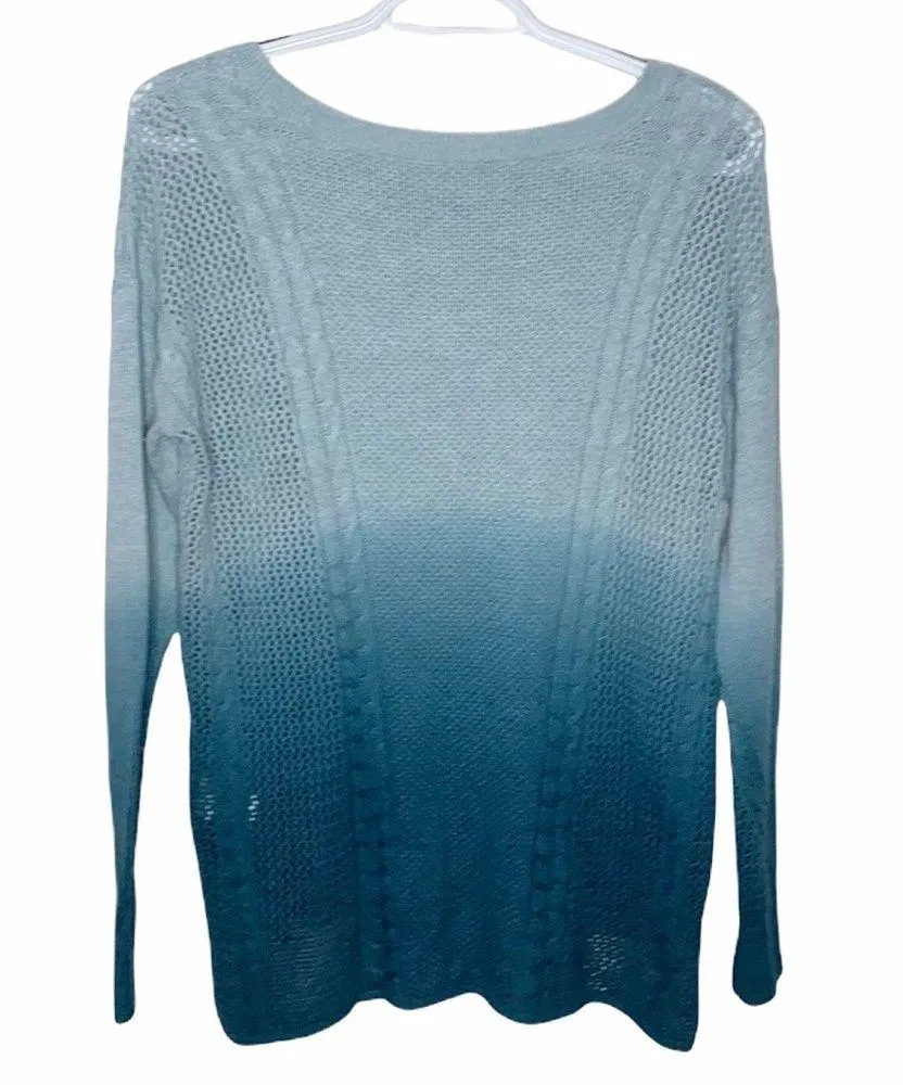 American Eagle Outfitters ombré cable knit sweater size XS - Image 17