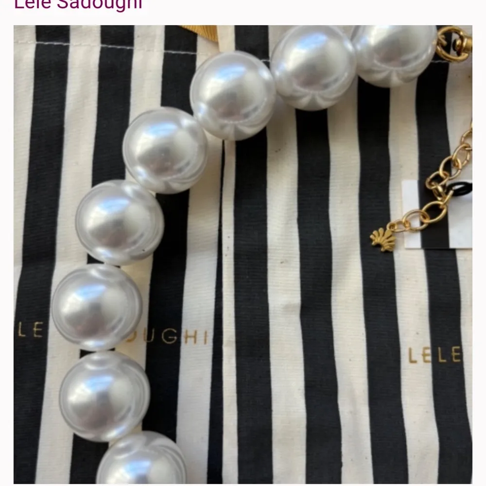 NWOT Lele Sadoughi Pearl necklace - Image 7