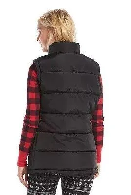 Madden Girl Black Quilted Puffer Vest - Image 2