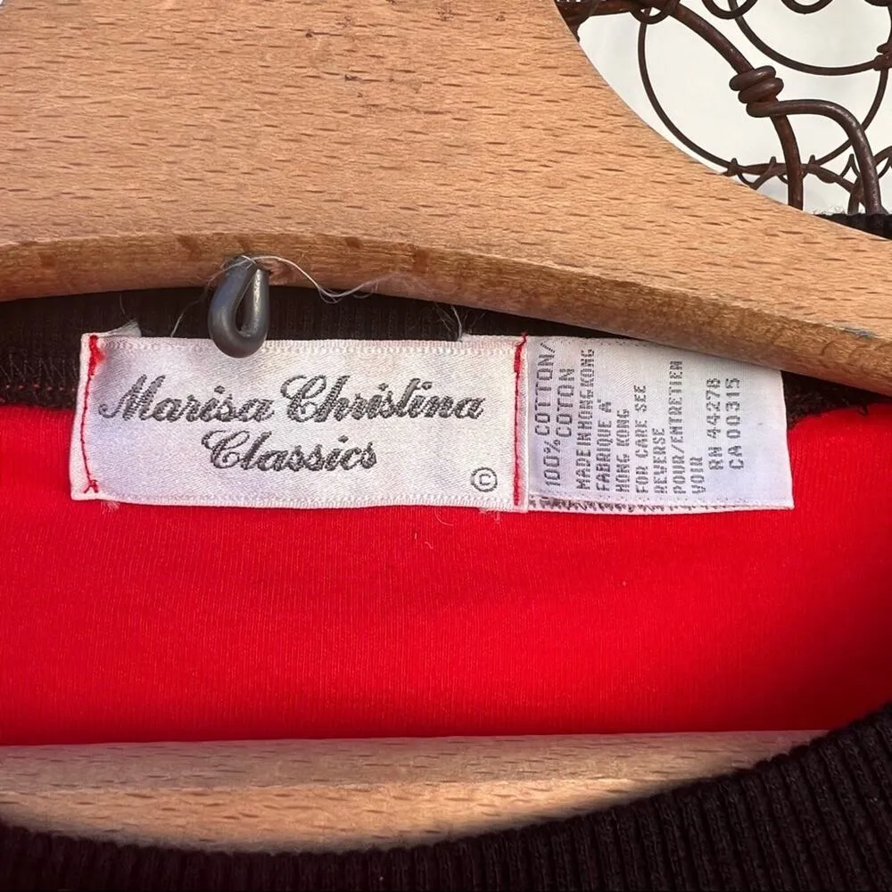 Vintage 90s Marisa Christina holiday Christmas nutcrackers sweatshirt Red Size M - Image 4