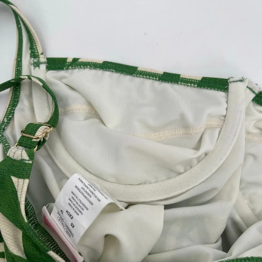 KATE SPADE Swimsuit Size Extra Small One Piece NWT Bitter Greens Leaf Swim Beach - Image 9