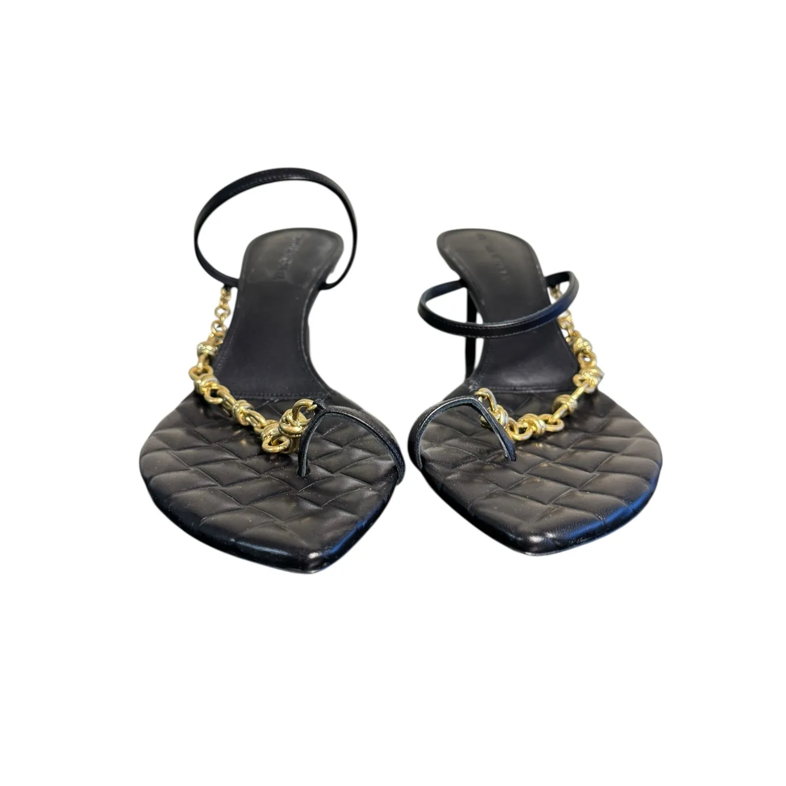 Bottega Veneta NIB Leaf Sandal in Black Size 39 - Image 10