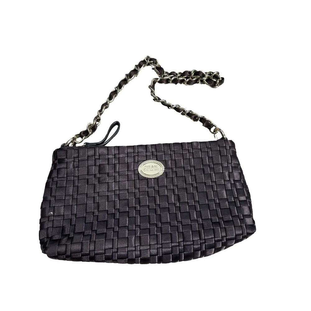 The‎ Sak Established 1989 Chain Handbag Purse Goldtone Red Satin Interior - Image 4