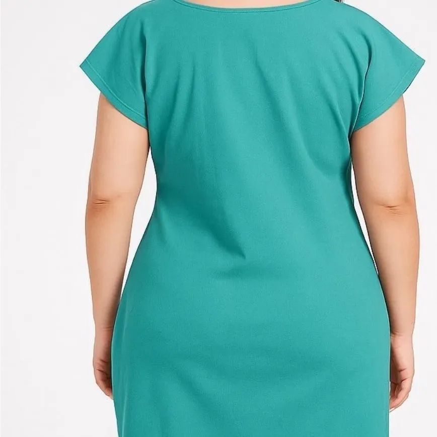 Women’s Authentic Mexican Embroidered Dress-Handmade Size XL/2XL. Lycra cotton - Image 2