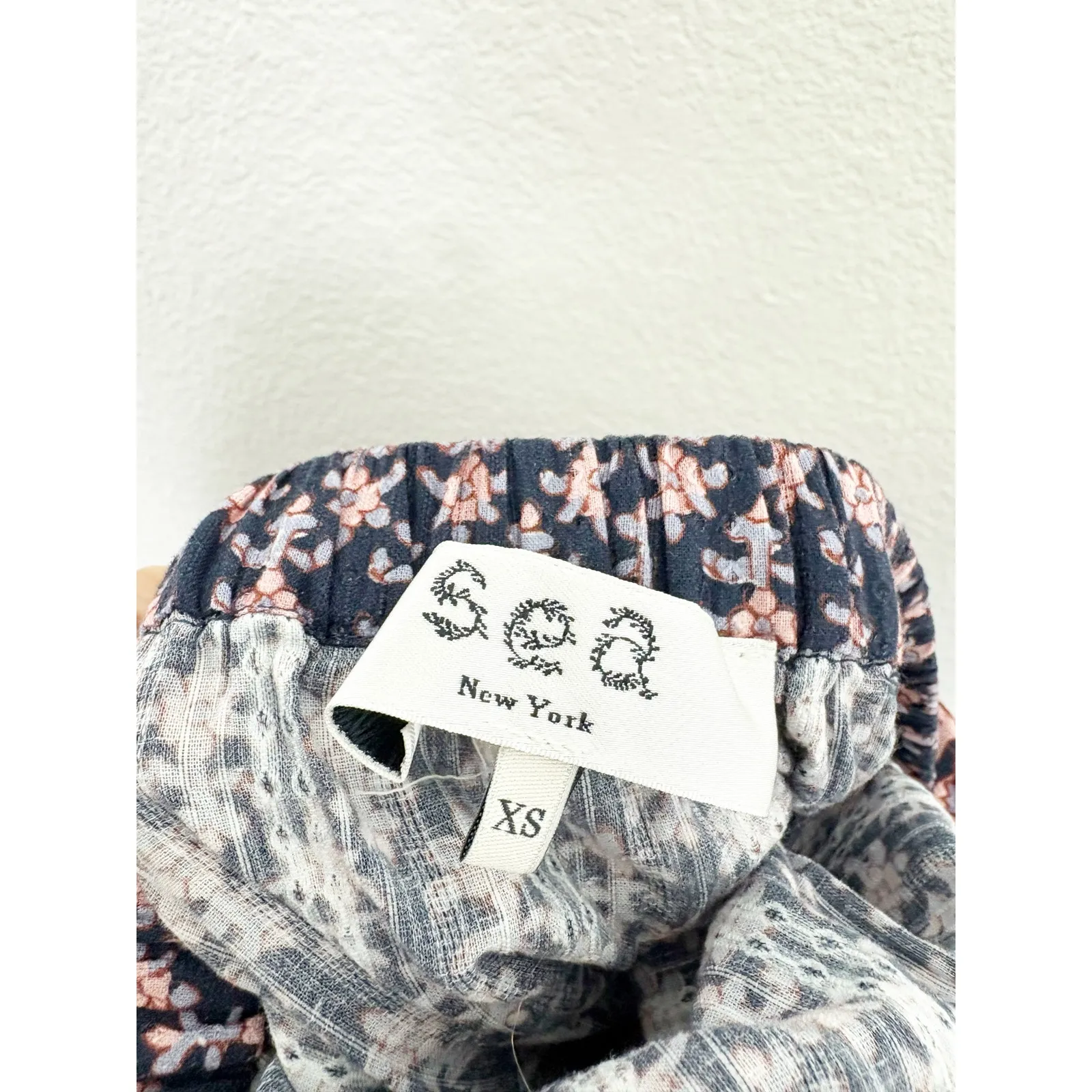 Sea New York Jasper Border Multicolor Mini Dress Size XS Cotton Boho Cut Out Blue - Image 6