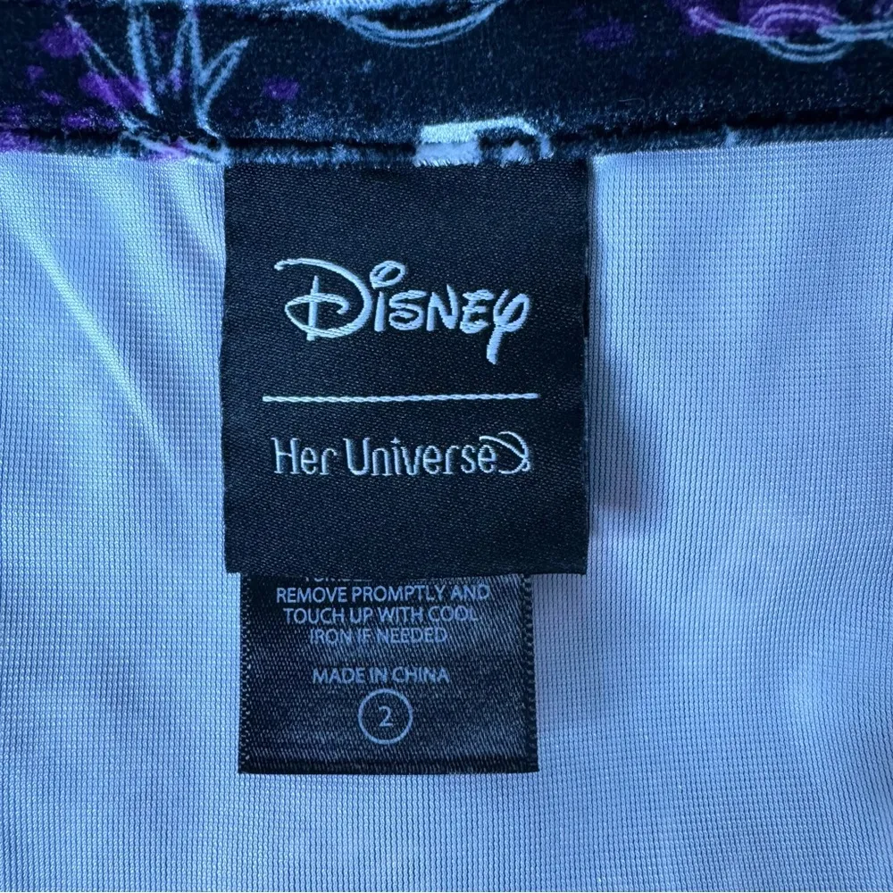 Her Universe Disney Cruella Icon Toss Velvet Strappy Dress Plus Size 2 2X - Image 8