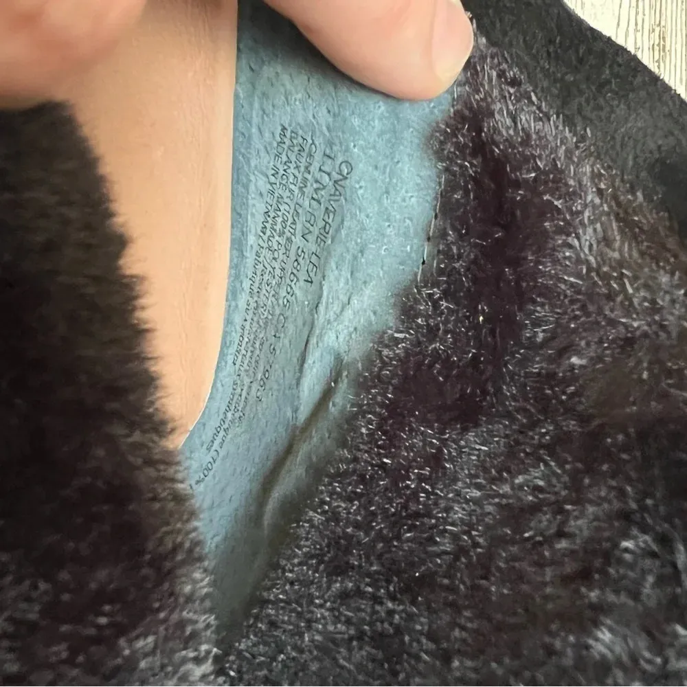 CASLON Black Suede Averie Booties Water Resistant Leather Size 11 - Image 10