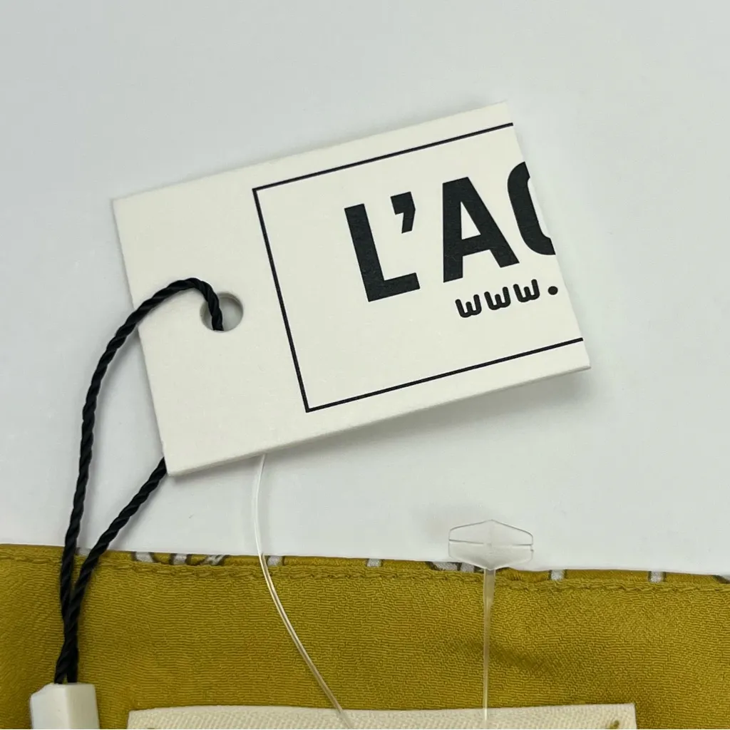 L'AGENCE Jane‎ Chain Print 100% Silk Camisole Goldchamp Womens Size Large NEW - Image 4