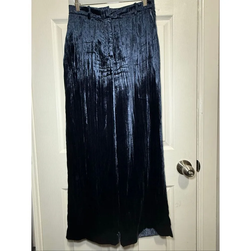 & Other stories high waist velvet trouser pants size 4 - Image 2