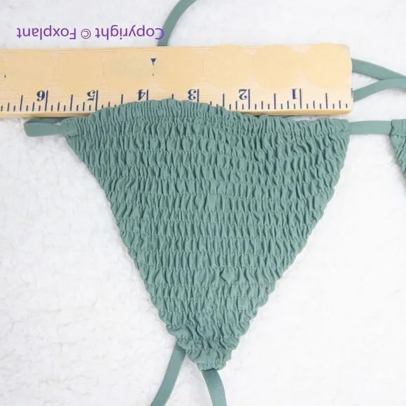 NEW Aila Blue Free People Soraya Bikini Top, green,‎ size S - Image 5