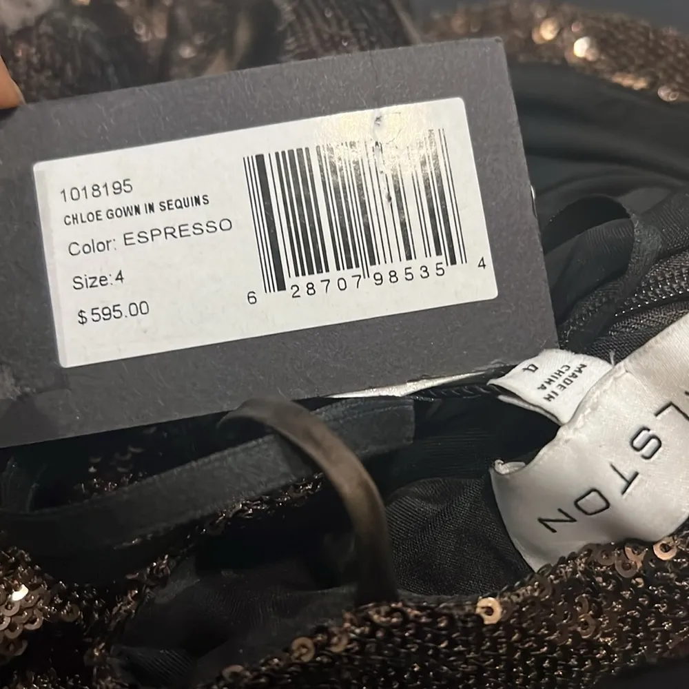 NEW HALSTON Chloe Cutout Sequined Tulle Gown Size 4 New w/Tag $595 (Sold Out) - Image 11