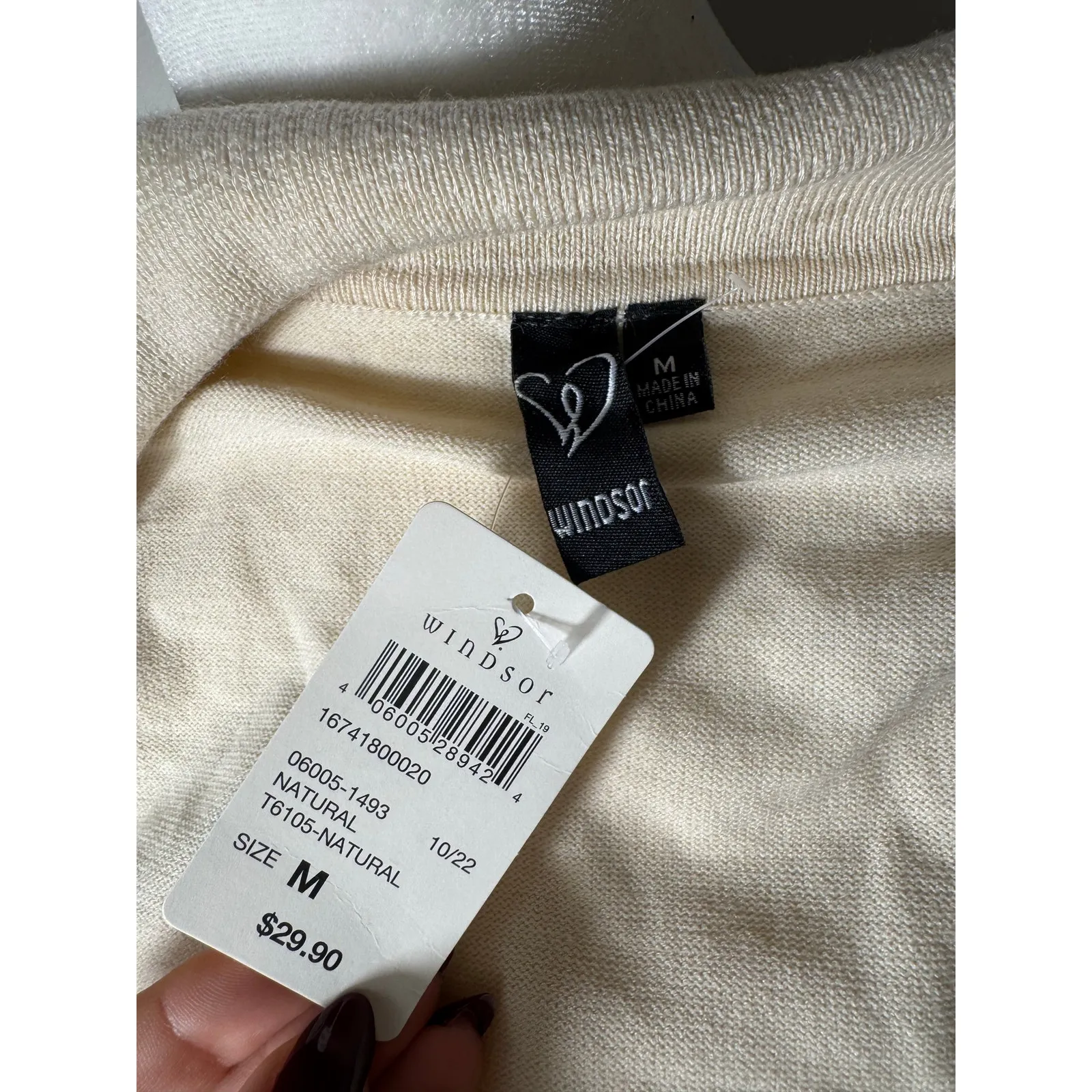 NWT WINDSOR Ballet Core Style Wrap Crop Cardigan Size M - Image 6