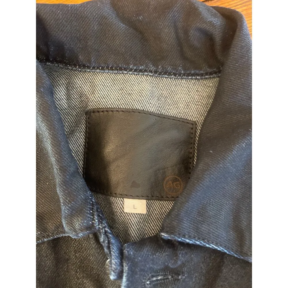 AG DARK DENIM COATED JACKET LARGE Blue - Image 2