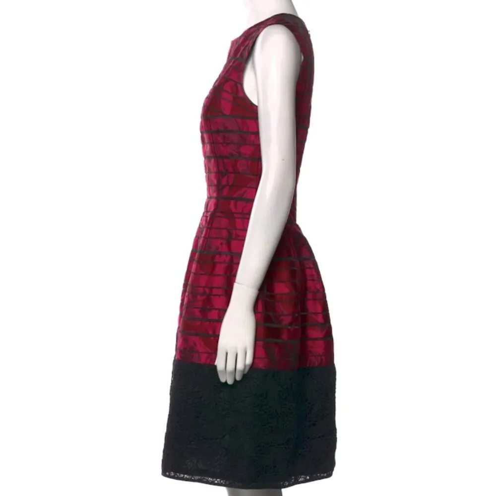 nwot oscar  de la renta lace trim dress - Image 3