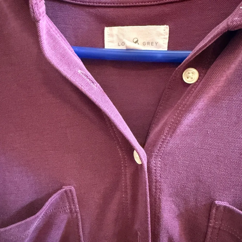 Lou & Grey | Purple short sleeve romper - Image 3