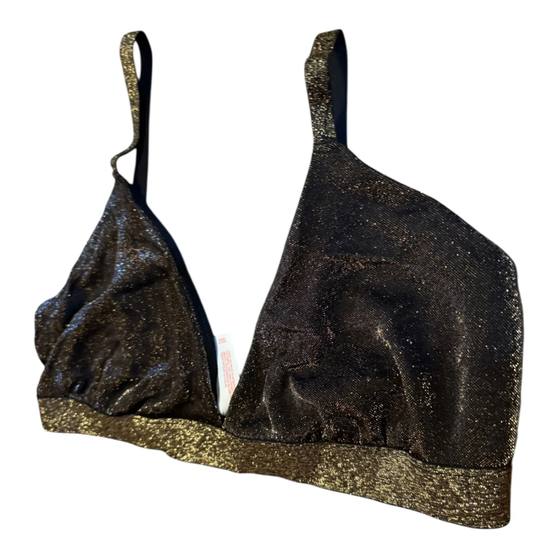 Colsie Black Metallic Bra‎ Size XL - Image 3