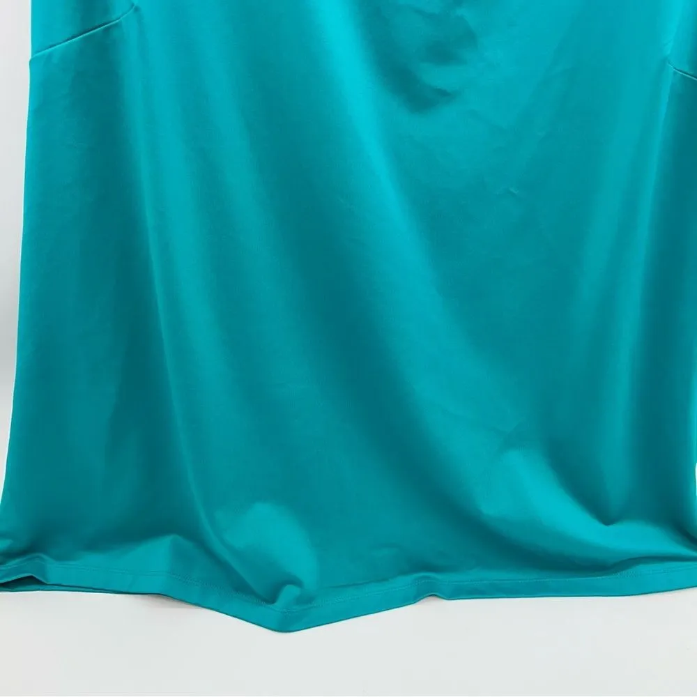 Catherines Turquoise Sleeveless Swing Tank Top w/Flared Waist - Image 3